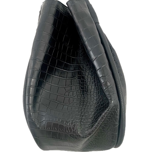 NEW Tahari Riverdale Vegan Leather Black Tote - Picture 5 of 10